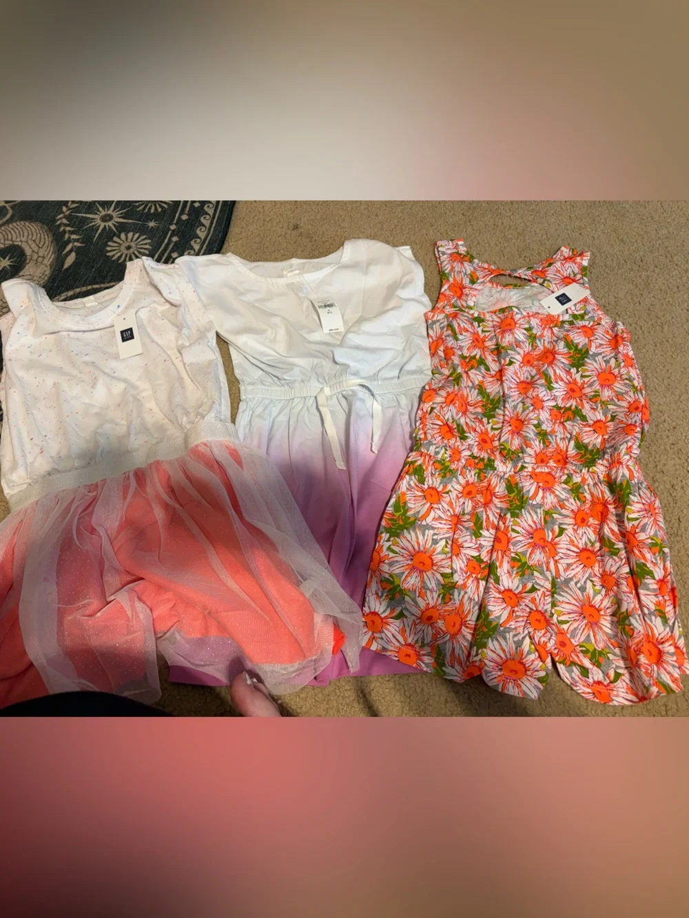Lot of 2 dresses and one romper all nwt - GAP